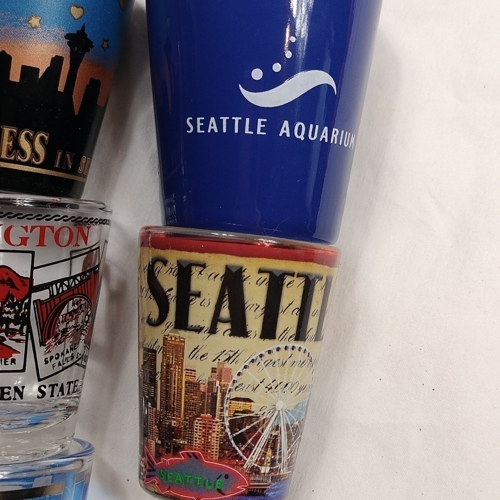 Washington State shot glasses- 7 in total - Picture 3 of 9